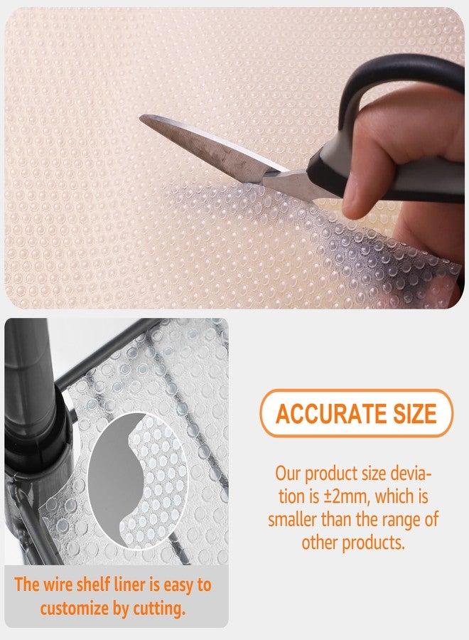 PABUSIOR Pantry Shelf Liner for 16 inch Wire Shelving - Clear Wire Shelf Liner Precise Size 15.5 x 157 Inch - Easy to Cut, (Thick 1.2mm) Transparent Shelves Mat for Garage Drawer - Image 5